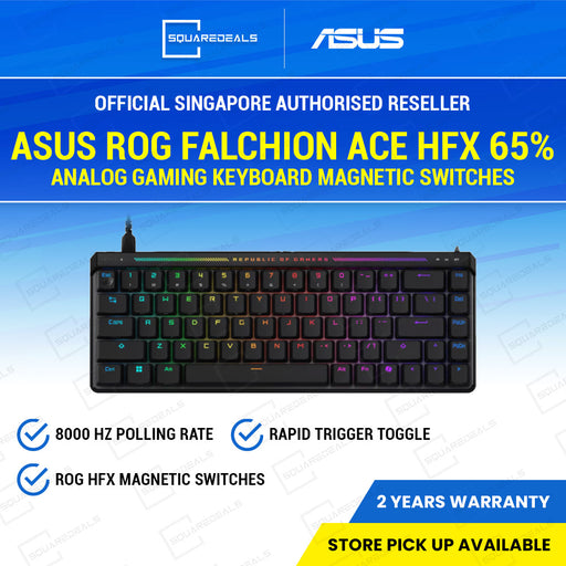 ASUS ROG Falchion Ace HFX 65% Analog Gaming Keyboard Magnetic Switches
