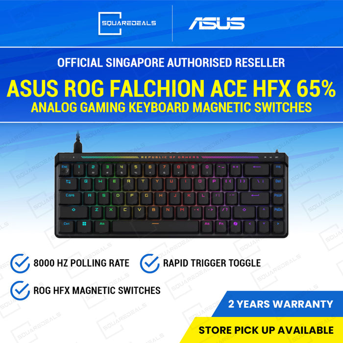 ASUS ROG Falchion Ace HFX 65% Analog Gaming Keyboard Magnetic Switches