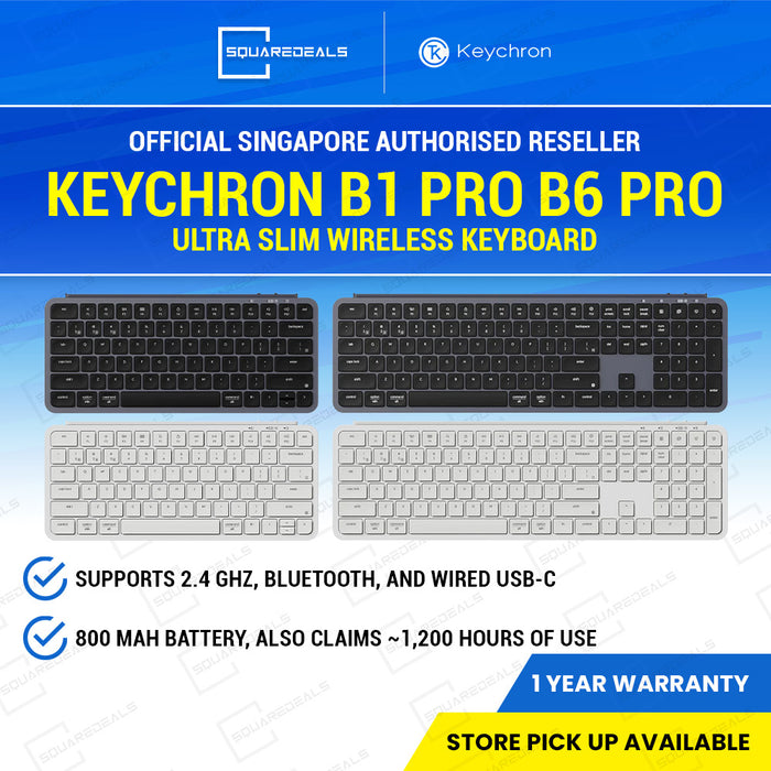 Keychron B1 Pro B6 Pro Ultra-Slim Wireless Keyboard