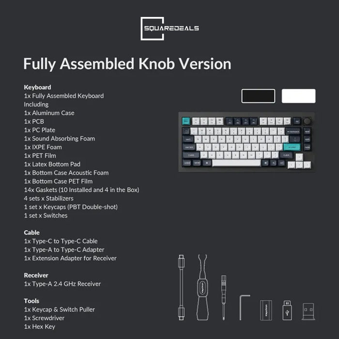 Keychron Q1 Max QMK/VIA Wireless Custom Mechanical Keyboard