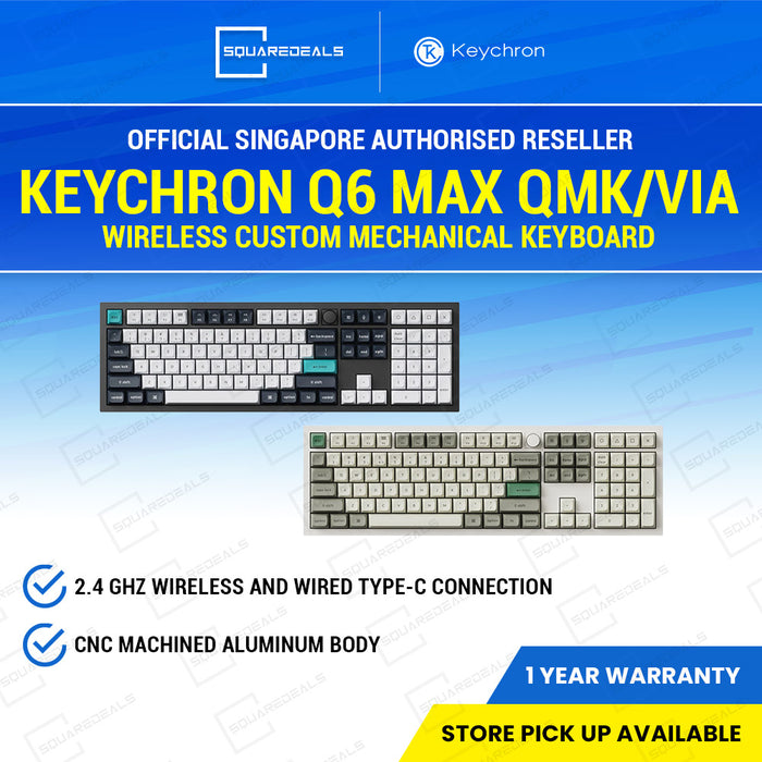 Keychron Q6 Max QMK/VIA Wireless  Mechanical Keyboard