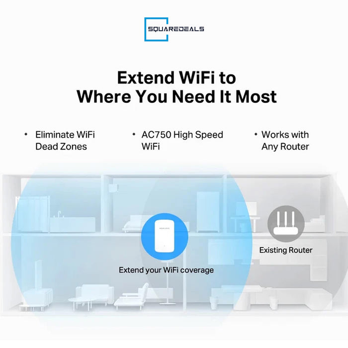 Mercusys ME20 AC750 Wi-Fi Range Extender