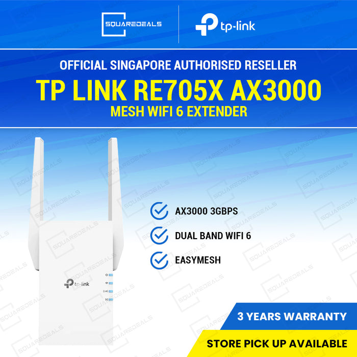 TP Link RE705X AX3000 Mesh WiFi 6 Extender