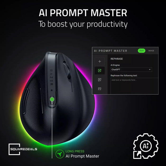 Razer Pro Click V2 and Vertical Wireless Mouse