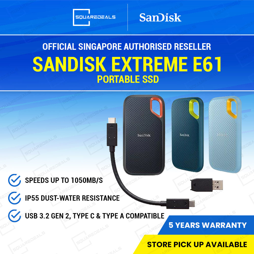 【新品未開封】SanDisk ポータブルSSD 8TB Extreme E61 SanDisk Extreme Portable SSD E61 — SquareDeals