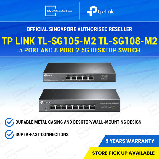 TP Link SG105-M2 / SG108-M2 2.5G Desktop Switch