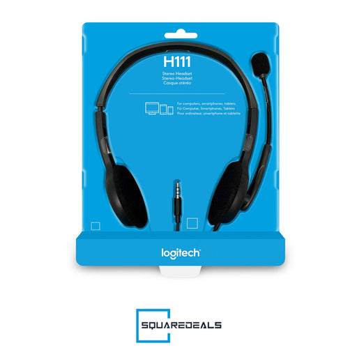 Logitech H111 Stereo Computer Headset 3.5mm Multi Device Headset