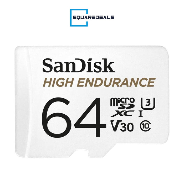 SanDisk High Endurance 64GB 128GB 256GB 512GB MicroSDXC Memory Card with Adapter
