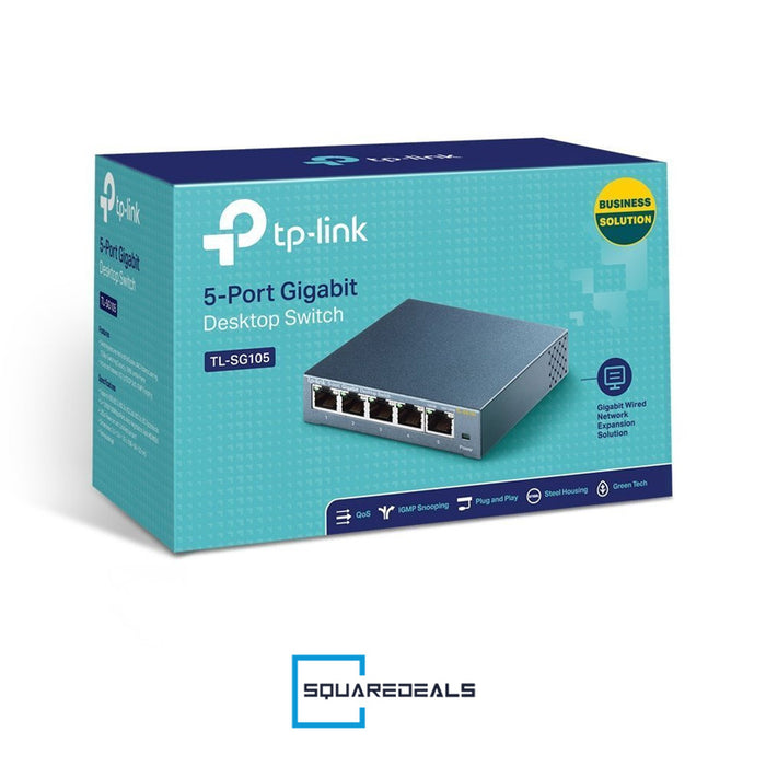 TP Link TL-SG105 5 Port Gigabit Ethernet Network Desktop Switch TPLink