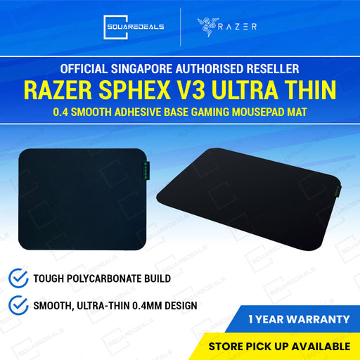 Razer Sphex V3 Ultra Thin 0.4 Smooth Adhesive base Gaming MousePad Mat