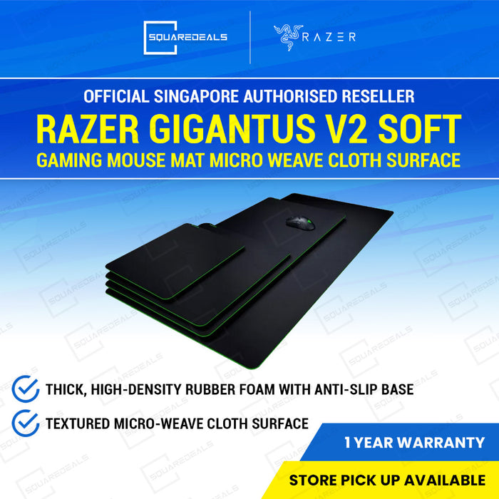 Razer Gigantus V2 Soft Gaming Mouse Mat Micro Weave Cloth Surface All Models