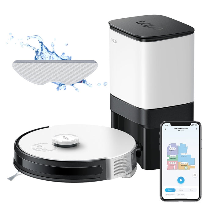 TP-Link Tapo RV30 RV30 Plus LiDAR Navigation Robot Vacuum & Mop + Smart Auto-Empty Dock