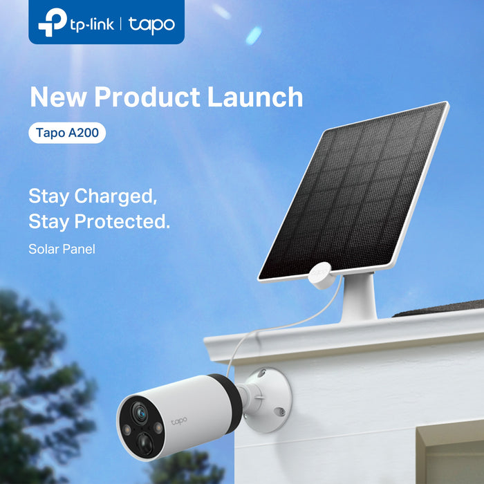 TP Link Tapo A200 Solar Panel with 360° Adjustable Mounting bracket for CCTV