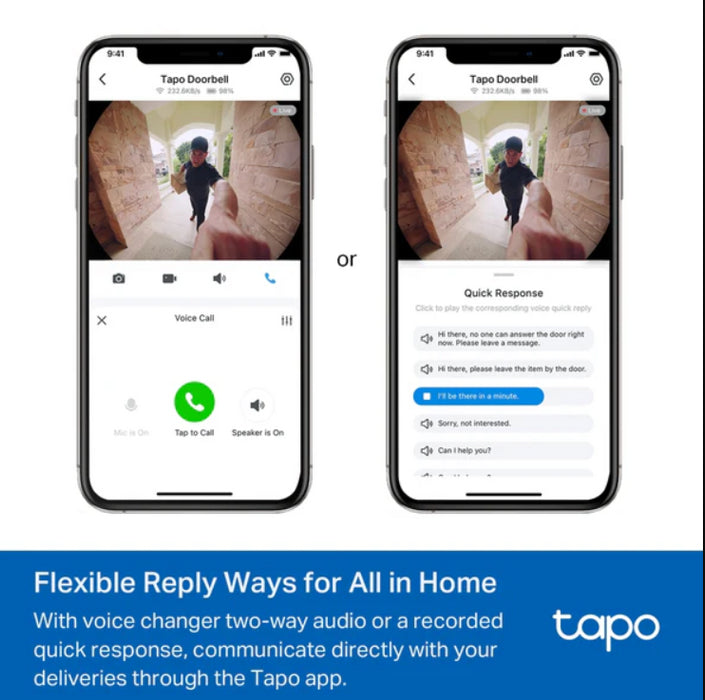 TP Link Tapo D235 Tapo Video Doorbell Camera