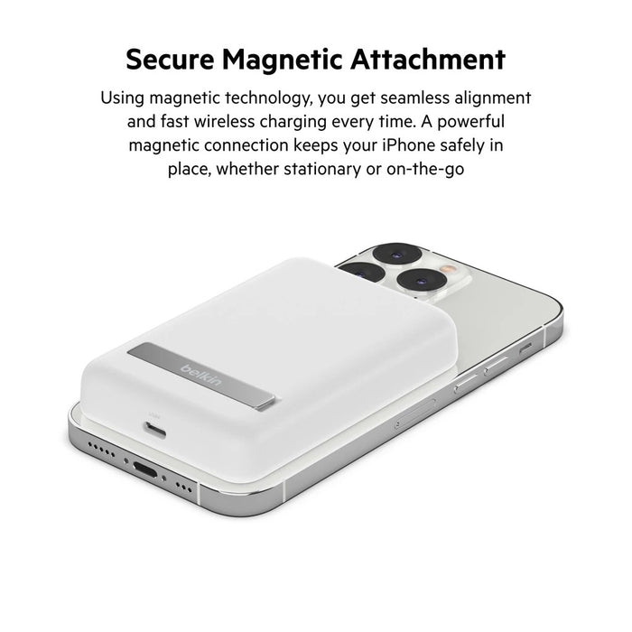 Belkin Boost Charge Magnetic Wireless Power Bank 5K + Stand