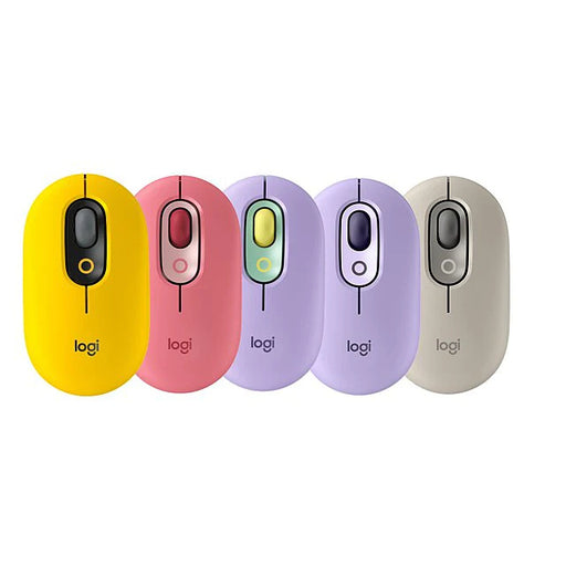 LOGITECH POP Keys Wireless Mechanical Keyboard with Emoji Keys &Logitech POP Mouse Wireless All Colours