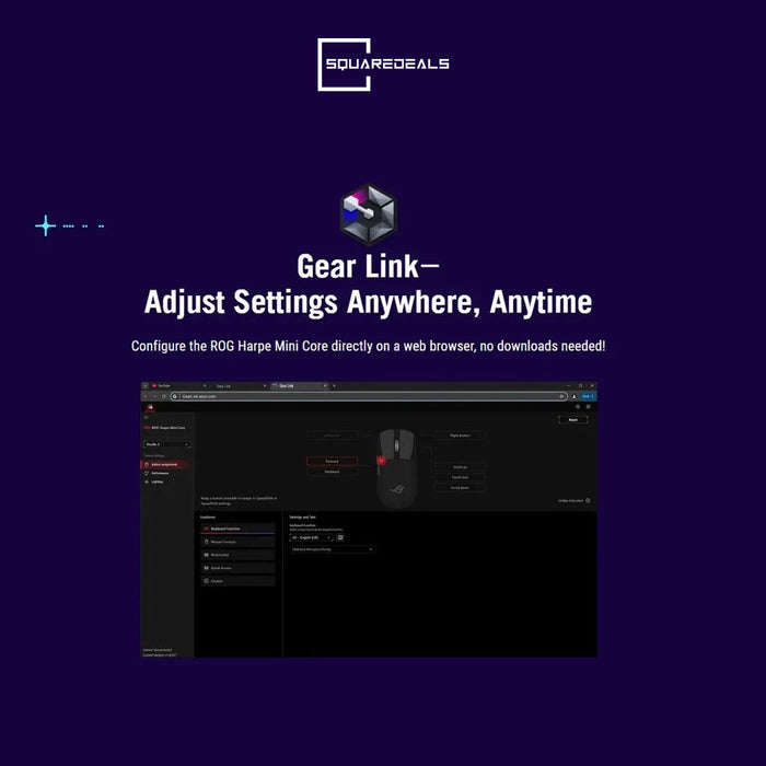 ASUS ROG Harpe Mini Core Wired Gaming Mouse