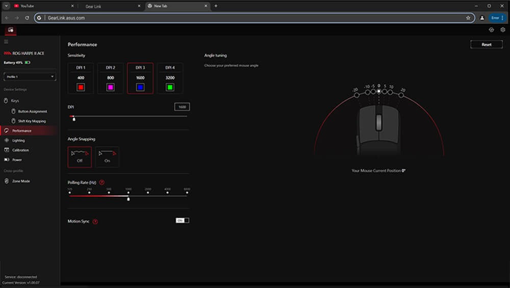 ASUS ROG Harpe II Ace