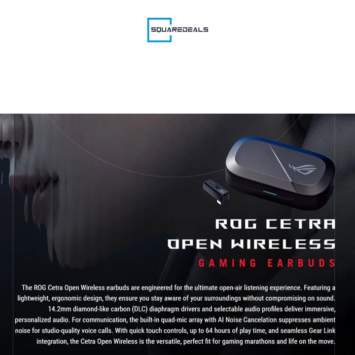 Asus ROG Cetra Open Wireless Gaming Earbuds