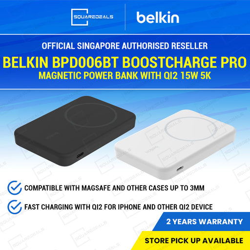 Belkin BPD006bt BoostCharge Pro Magnetic Power Bank with Qi2 15W