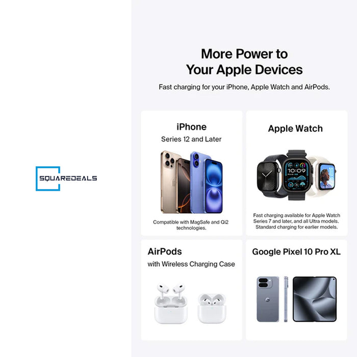 Belkin WIZ036my Qi2 25W UltraCharge 3 in 1