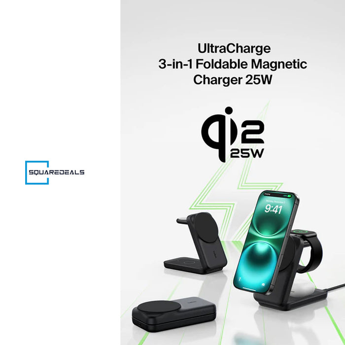 Belkin WIZ036my Qi2 25W UltraCharge 3 in 1