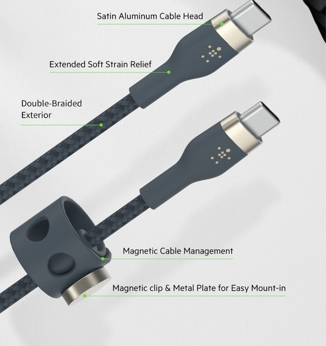 Belkin BoostCharge Pro Flex USB-C to USB-C Cable 60W 1M
