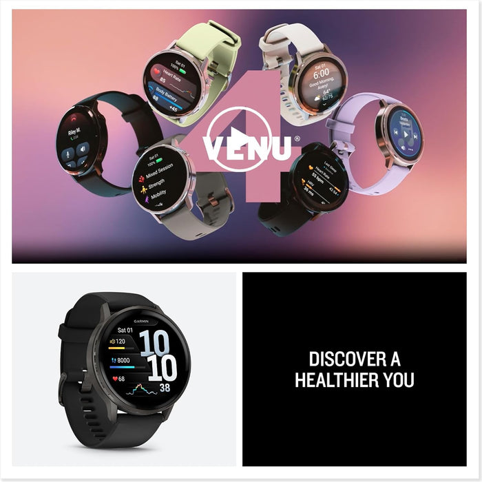 Garmin Venu 4 Advanced Health and Fitness GPS Smartwatch