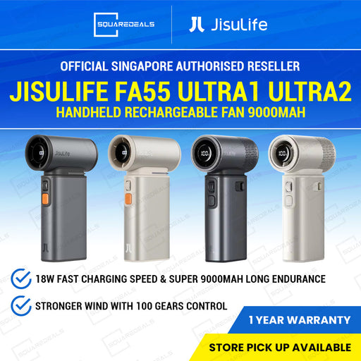 JISULIFE Ultra1 Ultra2 Handheld Rechargeable Fan FA55