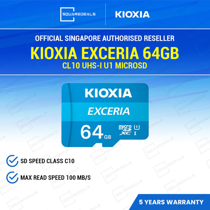KIOXIA EXCERIA 64GB microSD Memory Card