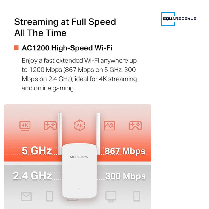 Mercusys ME30 AC1200 Wi-Fi Range Extender