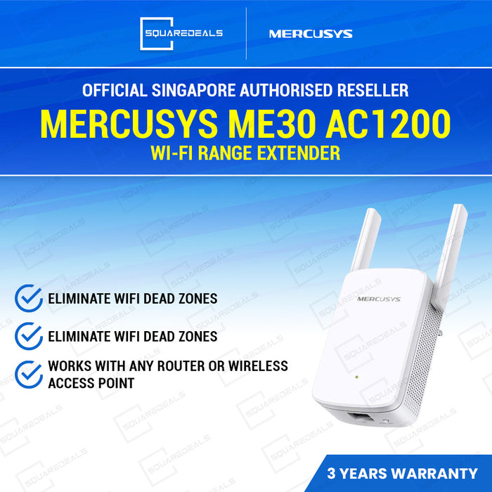 Mercusys ME30 AC1200 Wi-Fi Range Extender