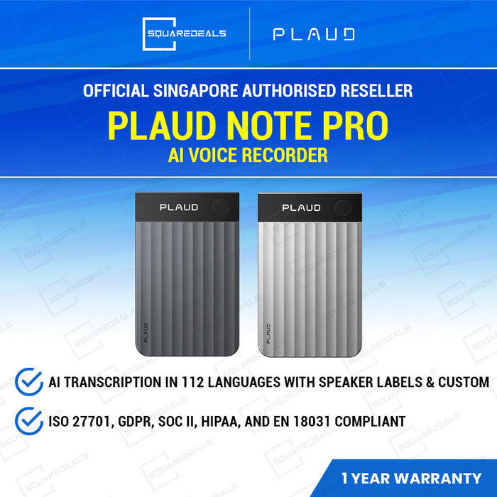 PLAUD NOTE PRO AI Voice Recorder