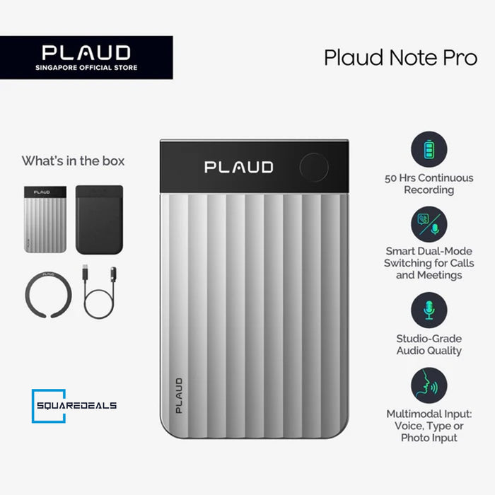 PLAUD NOTE PRO AI Voice Recorder