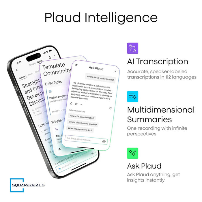 PLAUD NOTE PRO AI Voice Recorder