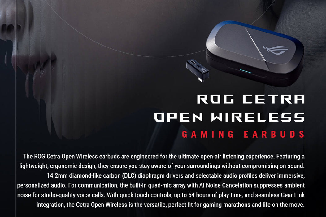 Asus ROG Cetra Open Wireless Gaming Earbuds