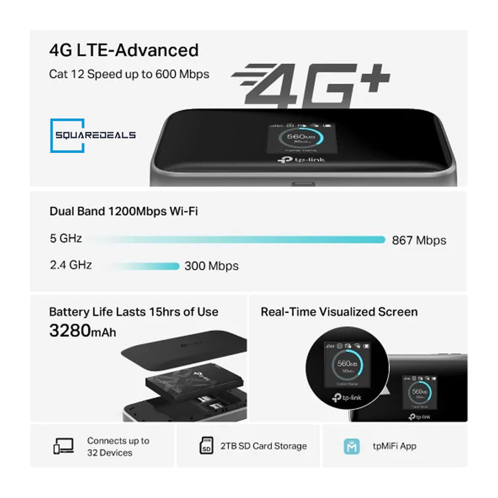 TP Link M7750 LTE Advanced Mobile Wi-Fi