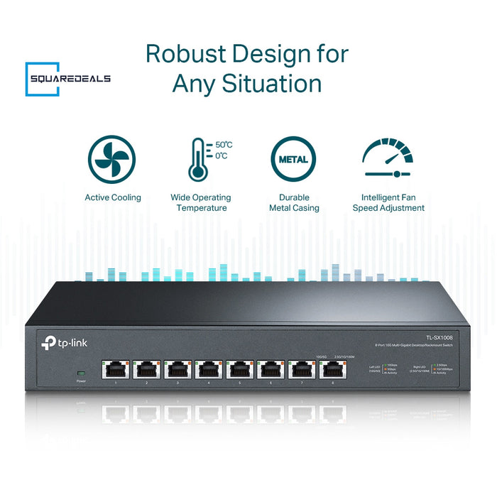 TP Link TL-SX1008 8-Port 10G Desktop/Rackmount Switch
