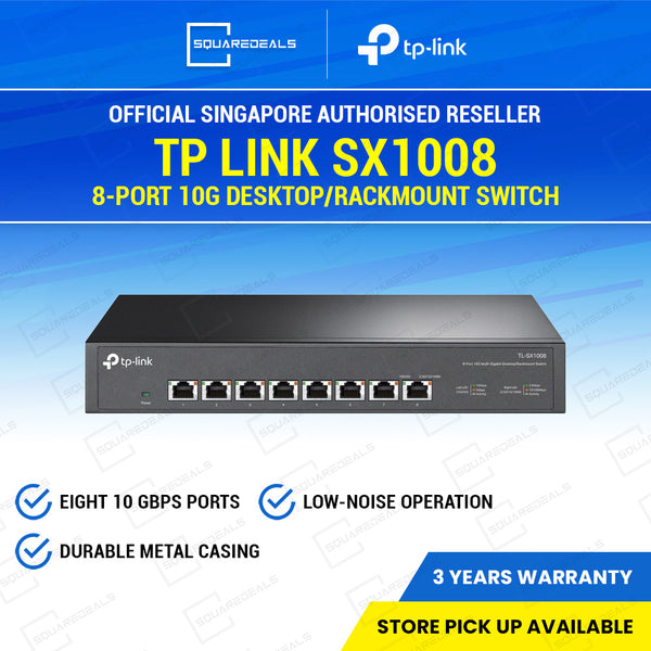 TP Link SX1008 8-Port 10G Desktop/Rackmount Switch — SquareDeals