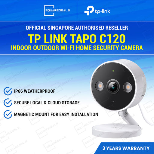 TP Link Tapo C120 Indoor/Outdoor Wi-Fi Home Security Camera