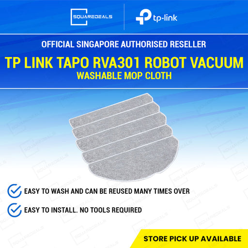 TP Link Tapo RVA301 Robot Vacuum Washable Mop Cloth (5 Pcs)