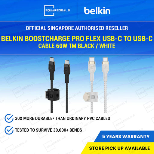Belkin BoostCharge Pro Flex USB-C to USB-C Cable 60W 1M