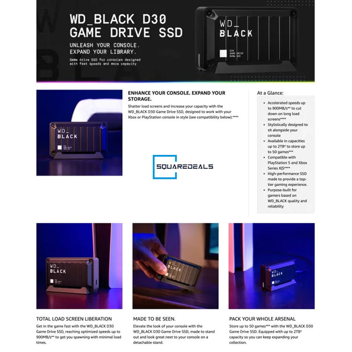 Western Digital WD Black D30 and D30 Xbox