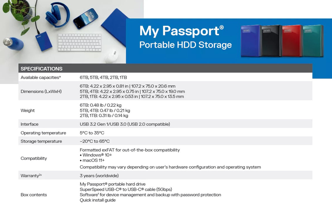 WD My Passport USB C