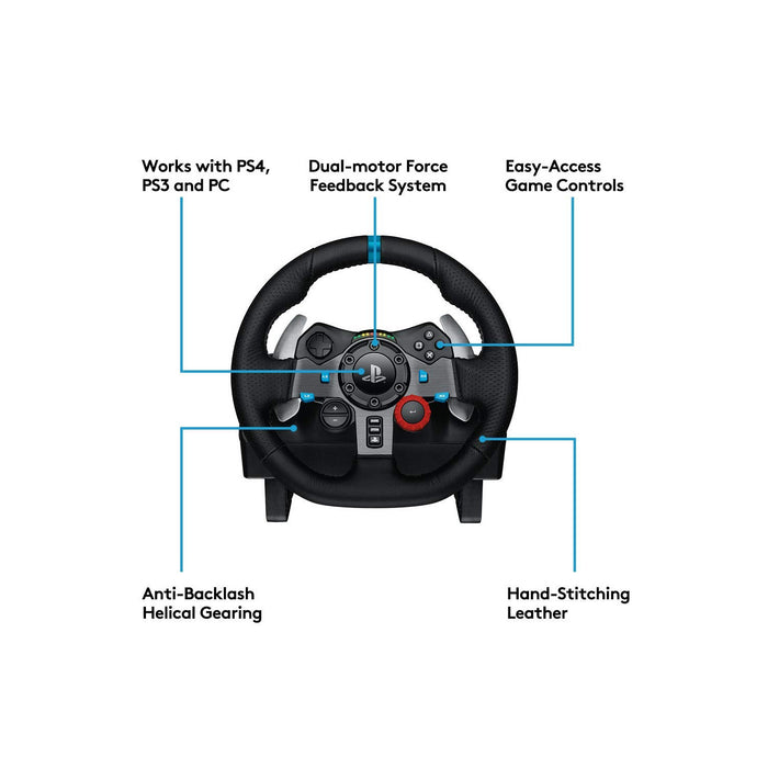 Logitech G29 Driving Force Gaming Racing Wheel Responsive Pedals PS 4 PS 3