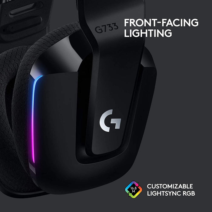 Logitech G733 Lightspeed Wireless RGB Gaming Headset with Microphone