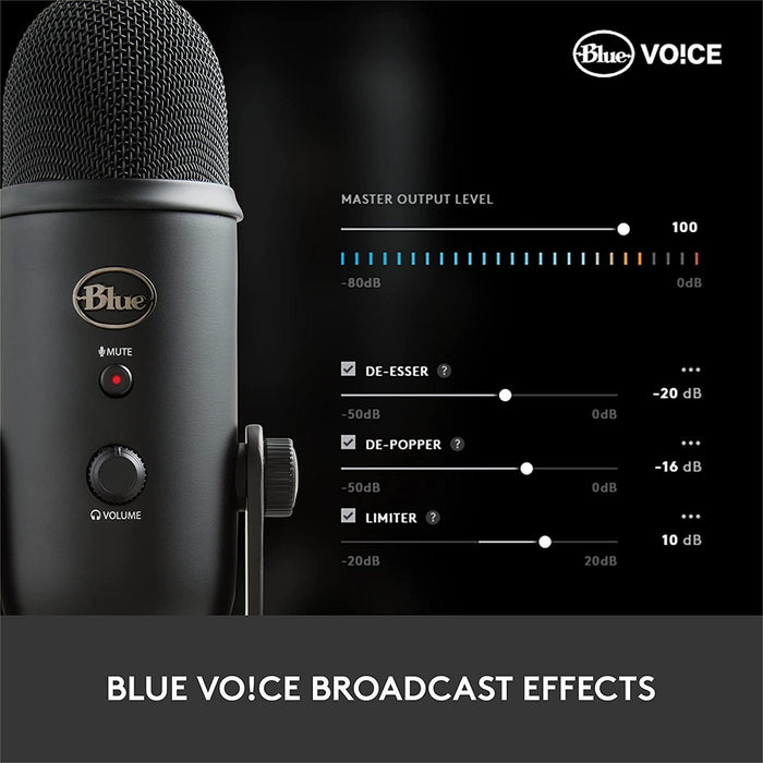 Logitech Blue Yeti Multi Pattern USB Professional Microphone All Colours