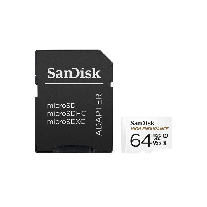 SanDisk High Endurance 64GB 128GB 256GB MicroSDXC Memory Card with Adapter