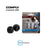 Comply Foam TSX-400 Comfort + WaxGuard 3 Pairs Earphone Tips Medium Black