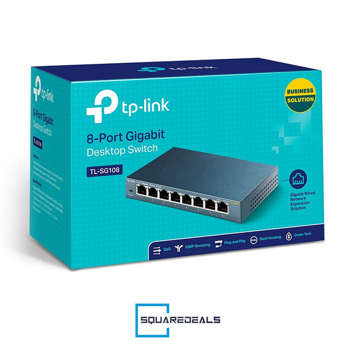 TP Link TL-SG108 8 Port Gigabit Ethernet Splitter Network Switch TPLink